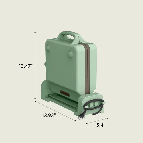Miniatura 7 de Bella Plancha de cerámica plegable Fold-n-Store de doble temperatura de 10" x 20", utensilios de cocina que se adaptan a cualquier lugar™, Vidrio