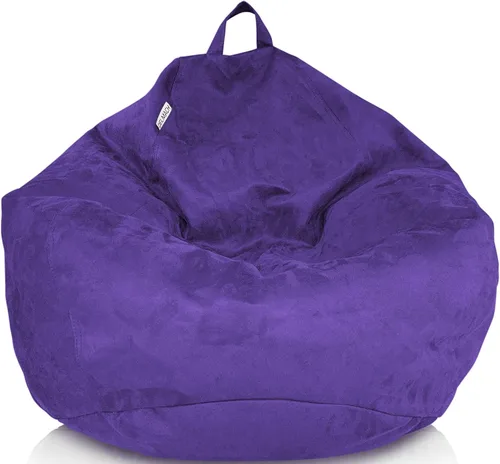 Miniatura 11 de Funda para silla de puf para almacenamiento de animales de peluche (sin relleno) para niños y adultos. Extra grande, nido de pájaro, puf suave