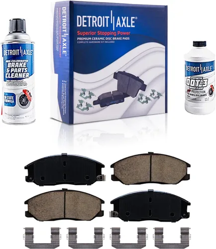 Miniatura 9 de Detroit Axle - Pastillas de freno de pinza de disco delantera izquierda para Impala Monte Carlo LeSabre Riviera DeVille Intrigue Bonneville - Juego