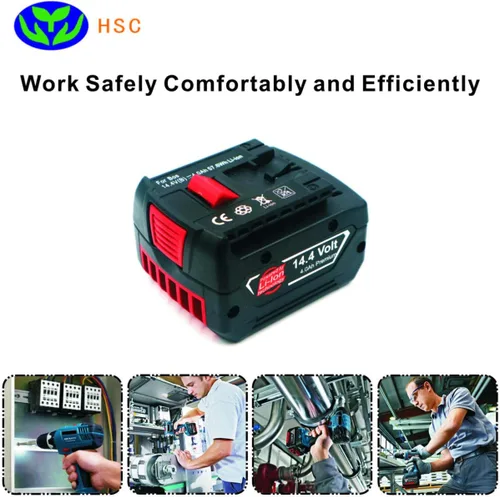 Miniatura 4 de Batería de iones de litio de 4000 mAh BOS14.4B repuesto para batería Bosch de 14.4 V BAT607 BAT607G BAT614 BAT614G compatible con herramientas