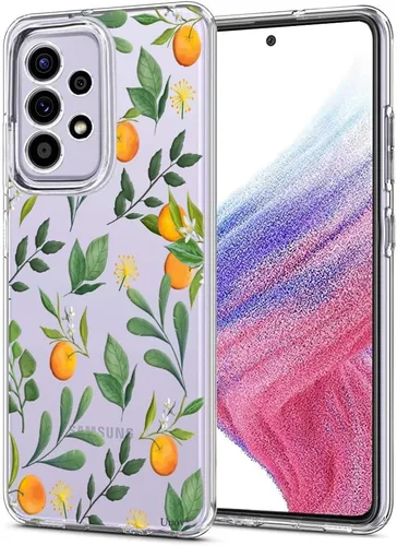 Miniatura 9 de Unov Funda diseñada para Galaxy A53 5G, funda transparente con [patrón antideslizante en relieve], protección delgada a prueba de golpes