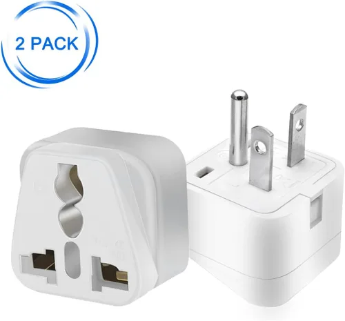 Miniatura 2 de 2 adaptadores de enchufe eléctrico estadounidense NEMA 6-20P, adaptador de enchufe NEMA 6-20P, enchufe de 3 pines a enchufe universal de 3 agujeros