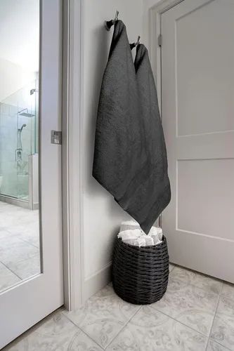 Miniatura 6 de Sábanas de baño de lujo 100% algodón - Paquete de 2 (35" x 70") Súper suaves, de secado rápido y altamente absorbentes para baño, hogar, spa y Gris