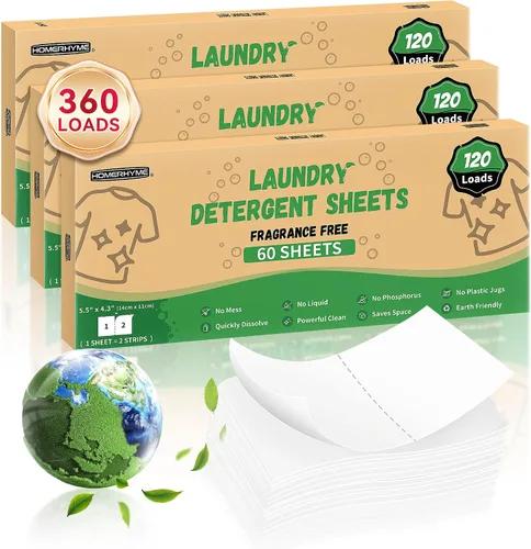 Miniatura 10 de Sábanas de detergente para ropa – Aroma de lino fresco, 200 cargas (100 hojas), sin plástico para viajes, dormitorios, hogar, apartamentos