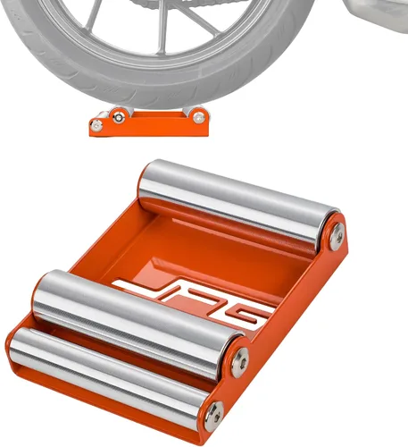 Miniatura 6 de JFG RACING Soporte de limpieza de ruedas para motocicletas, (motocicletas < 220 kg y ancho de neumático < 180 mm) Soporte de rodillo de paddock