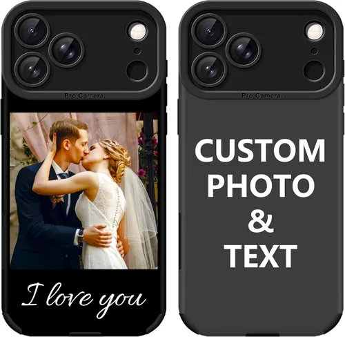Miniatura 11 de Funda para teléfono con imagen personalizada para iPhone 17, 16, 15, 14, 13, 12, 11 Pro Max, Mini, XR, Xs, 8, 7, 6 Plus, TPU + funda de piel suave