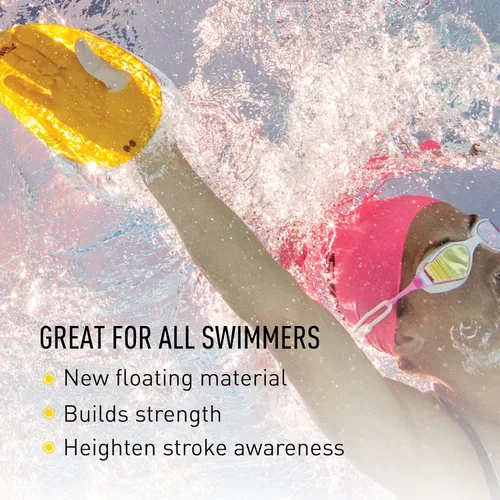 Miniatura 3 de FINIS Raquetas de natación flotantes Agility - Diseño sin tirantes para técnica de accidente cerebrovascular - Comentarios instantáneos