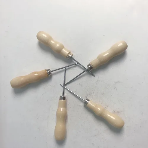 Bstinay Herramienta de reparación de zapatos de costura de punzón de costura manual 5X para reparación de costura de cuero DIY