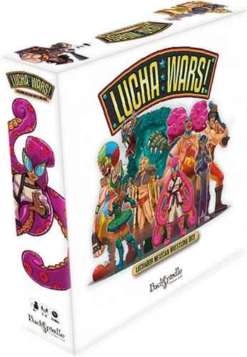 Lucha Wars - Juego de mesa Luchador Mexican Wrestling Dice Rolling Fun para familiares, niños y adultos, a partir de 6 años, 1-8 jugadores, 30