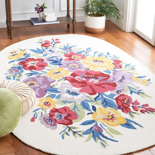 Miniatura 12 de SAFAVIEH Chelsea Collection - Alfombra de pasillo, 2 pies 3 pulgadas x 8 pies, negro y rosa, hecho a mano, lana floral francesa, ideal para zonas