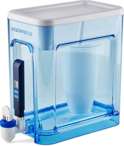 Miniatura 5 de ZeroWater Filtro de repuesto oficial: sistema de filtración de agua de 5 etapas (paquete de 8) y dispensador de filtro de agua de 5 etapas listo