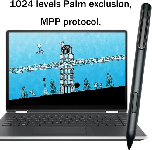 Miniatura 3 de Lápiz digital compatible con portátiles HP Pavilion x360 Spectre x360 2 en 1, lápiz digital para portátiles HP Envy x360 2 en 1, compatible con MPP
