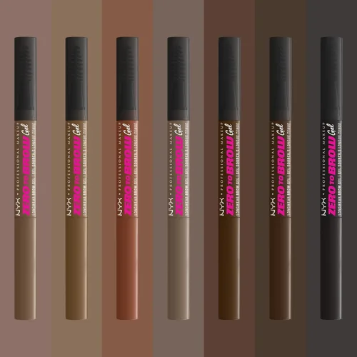 Miniatura 7 de NYX PROFESSIONAL MAKEUP Zero to Brow, gel de cejas de larga duración, rubio ceniza