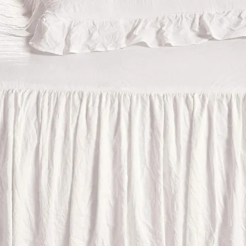 Miniatura 6 de Lush Decor Juego de Colcha con Falda de Volantes - 3 Piezas de Ropa de Cama Lujosa Estilo Granja - Elegante Detalle de Volantes - Estilo Atemporal