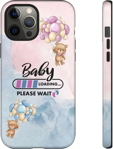 Miniatura 13 de Cute Baby Loading Phone Case for iPhone Models and Variants - Sweet Maternity Phone Cover for Pregnancy Reveal or Baby Shower Matte