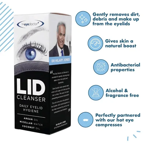 Miniatura 2 de The Eye Doctor Limpiador de párpados - Limpiador de párpados para eliminar residuos y maquillaje de párpados - Adecuado para ojos sensibles
