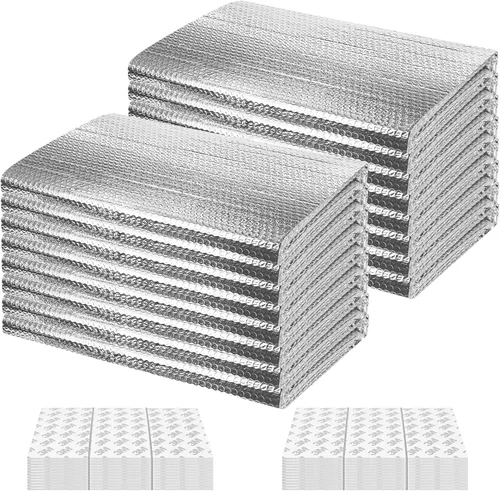 Miniatura 16 de Kit de paneles de aislamiento para puerta de garaje 8P, 0.24 pulgadas, papel de aluminio reflectante de doble burbuja, hoja de 0.236 in, escudo de 6