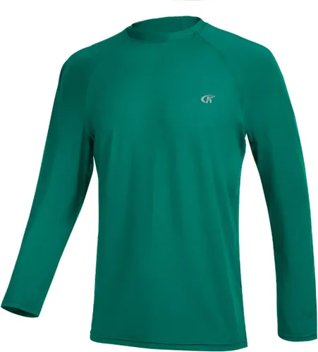 Miniatura 14 de Camisetas de natación de manga larga para hombres Rashguard UPF 50+ Camisa de protección solar UV Atlética Entrenamiento Correr Senderismo Camiseta