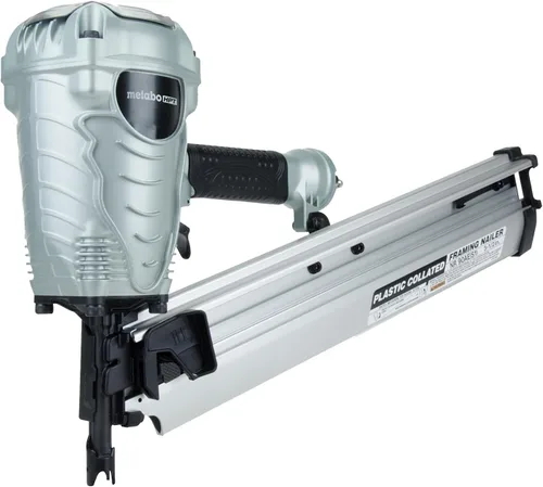 Metabo HPT Clavadora de marco, clavador de potencia preferido por profesionales para pisos, cubiertas de techo y más, herramienta de marco ligera de