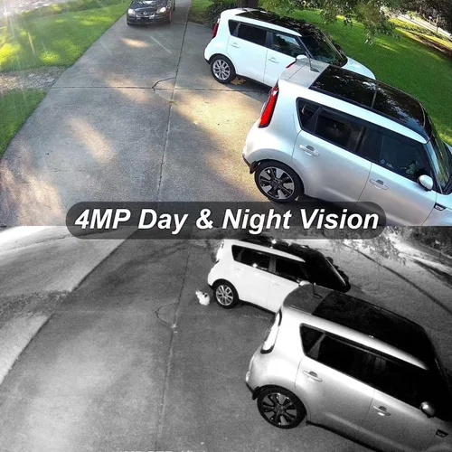 Miniatura 5 de Anpviz Cámara domo IP PoE de 4MP con micrófono/audio, cámara de seguridad IP para exteriores e interiores, visión nocturna de 98 pies, impermeable