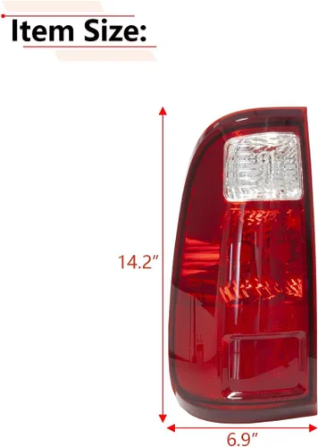Miniatura 3 de RLB-HILON Conjunto de luz trasera trasera izquierda compatible con Ford F250 F350 F450 Super Duty 2008 2009 2010 2011 2012 2013 2014 2015 2016 año