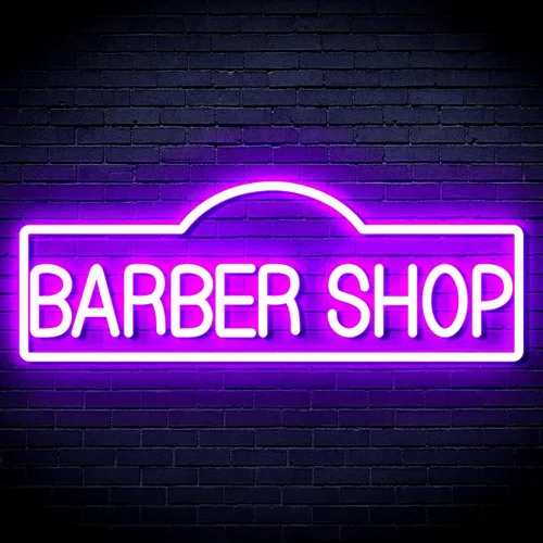 Miniatura 18 de ADVPRO Señal de neón LED de silicona flexible de Barber Shop - rojo y azul - st16s42-fnu0358-rb