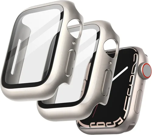 Miniatura 31 de JETech Funda con protector de pantalla para Apple Watch SE 3/2/1 (2025/2022/2020)/Series 6 5 4 de 1.575 pulgadas, cubierta protectora total, Negro