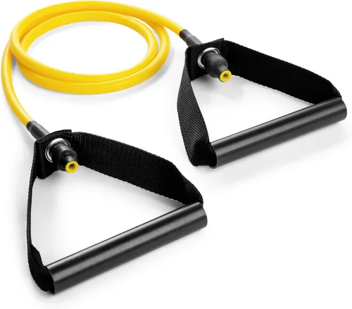 Miniatura 10 de Champion Sports Bandas de tubo de resistencia XP para hombres y mujeres, resistencia media, color rojo, banda de fitness duradera para entrenamiento