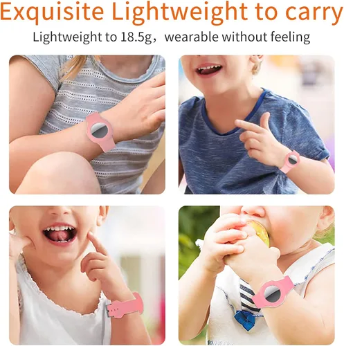 Miniatura 2 de SWOXINGO Airtag Wristband KidsAirtag Bracelet for Kids Toddler Baby Children EldersAirtag Watch Band Compatible with AirTag 2021