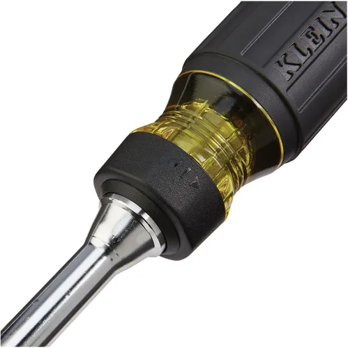 Miniatura 13 de Klein Tools 32305 - Destornillador de trinquete multibroca, herramienta 15 en 1 con puntas Phillips, ranuradas, cuadradas, Torx y combo