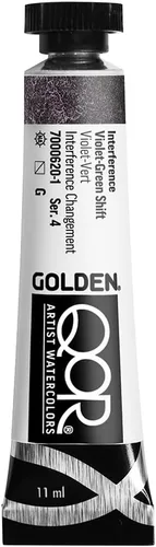Miniatura 30 de GOLDEN QoR Acuarelas para artistas, Azul cobalto y teja, tubo de 11 ml, pintura profesional de acuarela, semiopaca Verde azulado cobalto