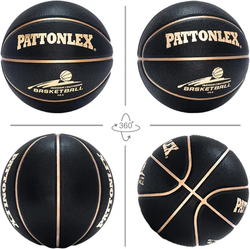 Miniatura 7 de Balones de baloncesto de 28.5" de cuero, tamaño oficial 6, para interiores y exteriores, para jóvenes y mujeres (sin inflar)
