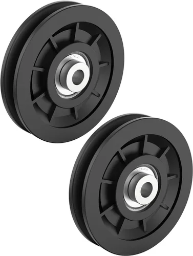 90mm/3.5" Rodamiento Universal de Nylon Polea-Rueda para Reemplazo de Equipo de Gimnasio en Casa, Cable Máquina, Rodamiento Resistente al Desgaste y