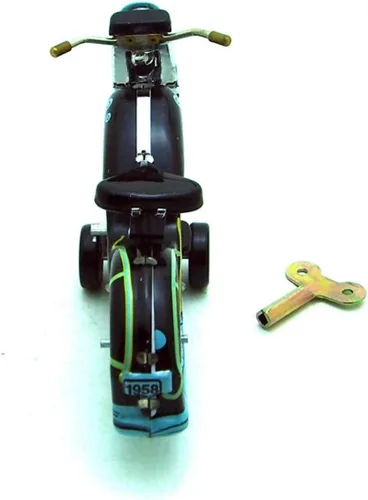 Miniatura 5 de Charmgle Retro Wind-Up - Juguete de colección para adultos, accesorios de fotografía de juguete de motocicleta, decoración de juguetes de lata