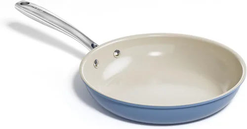 Sartén antiadherente Redchef para freír y saltear, sartenes antiadherentes de cerámica, sartén de cocina de 24.1 cm con mango de enfriamiento, apta