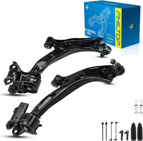 Miniatura 10 de PHILTOP Kit de suspensión delantera de 10 piezas, brazos de control inferiores con juntas de bola, eslabones de extremo de barra estabilizadora