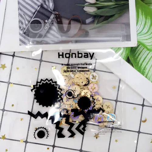 Miniatura 6 de Honbay 50 dijes de cruz esmaltada, colgantes redondos de crucifijo de aleación, para aretes, collares, pulseras, llaveros, joyería, manualidades