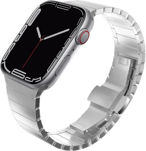 Miniatura 16 de KADES Correa de acero inoxidable compatible con Apple Watch Band Ultra 3/2/1 de 1.73 pulgadas Series 11/10 de 1.81 pulgadas/1.65 pulgadas, Series