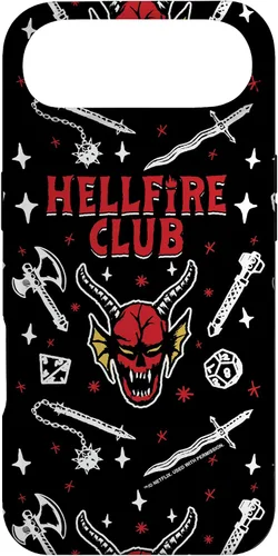 Miniatura 26 de Funda con patrón Hellfire Club de Stranger Things para iPhone 11 Pro Max