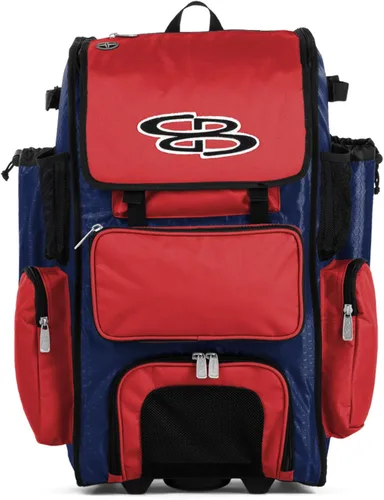 Miniatura 111 de Boombah Rolling Superpack - Bolsa para equipo de béisbol/sóftbol, varios colores, mango telescópico y capacidad para 4 murciélagos, versión