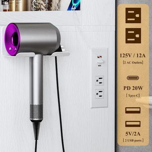 Miniatura 4 de ALEXNUTRE Escritorio de maquillaje con luces, tocador grande de 45.5 pulgadas con espejo y luces en 3 modelos, tocador con toma de corriente