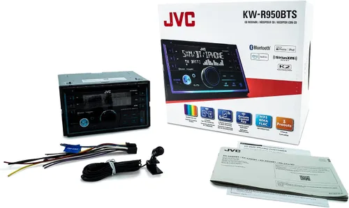 Miniatura 6 de JVC KW-R950BTS Receptor estéreo Bluetooth para coche con puerto USB - Pantalla LCD - Radio AM/FM - Reproductor de MP3 - Doble DIN - EQ de 13 bandas