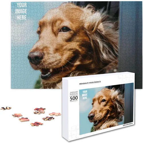 Miniatura 18 de ATOOZ Rompecabezas personalizados de 35 piezas, rompecabezas de madera personalizado de fotos, rompecabezas personalizado con imagen personalizada