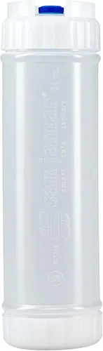Miniatura 8 de San Jamar Ez Kleen - Botella de plástico para salsa con válvula pequeña para salsas finas y vinagretas, 16 onzas, blanco, natural/verde
