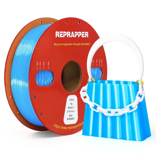 Miniatura 19 de RepRapper Filamento de ácido poliláctico (PLA), paquete de muestra de purpurina multicolor, brillante Galaxy Silk PLA0.069 pulgadas para impresora