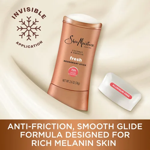 Miniatura 6 de SheaMoisture - Desodorante en barra 72h Control de olores coco e hibisco fresco sin aluminio, 2.6 onzas