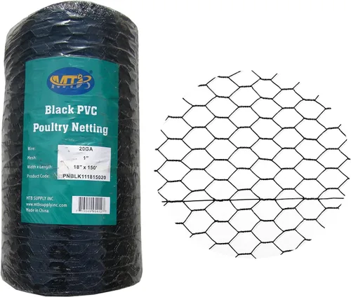 Miniatura 10 de MTB/Malla hexagonal de PVC para aves de corral, malla de 1 pulgada de abertura de calibre 20 - de 12/18/24/36/48 pulgadas de ancho por 25/50/150