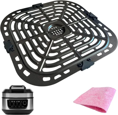 Miniatura 10 de ALJ Bandeja de repuesto para freidora de aire Chefman 3.7QT/3.6QT/3.5QT, revestimiento antiadherente de doble capa mejorado, sartén para freidora