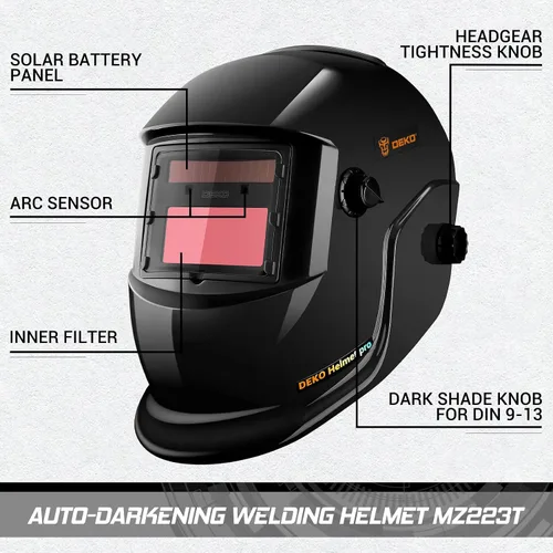 Miniatura 6 de Welding Helmet Auto Darkening: DEKORPO True Color Solar Powered Auto Darkening Welding Welder Mask Hood Helmets