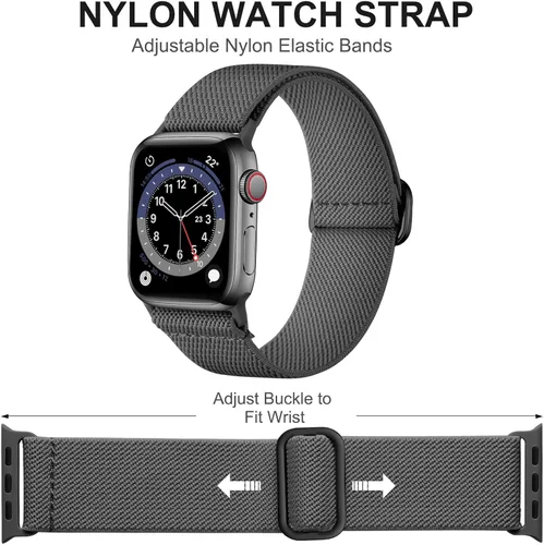 Miniatura 3 de Adorve Correa elástica compatible con Apple Watch Bands Ultra 3/2/1 de 49 mm, 46 mm, 45 mm, 44 mm, 42 mm, 41 mm, 40 mm, 38 mm, para hombres